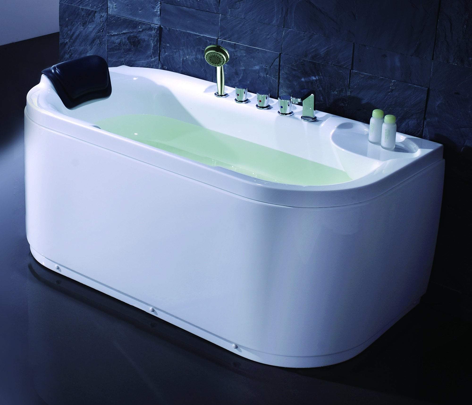 EAGO LK1103-R White Acrylic 5' Soaking Tub with Fixtures