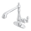 Fauceture American Classic 4&quot; Centerset Bathroom Faucet Polished Chrome