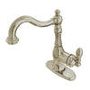 Fauceture American Classic 4&quot; Centerset Bathroom Faucet Brushed Nickel