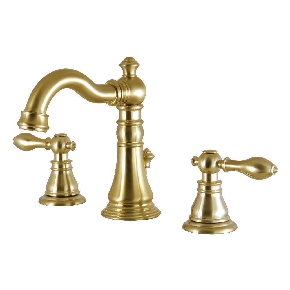 Fauceture American Classic Widespread Bathroom Faucet Satin Brass