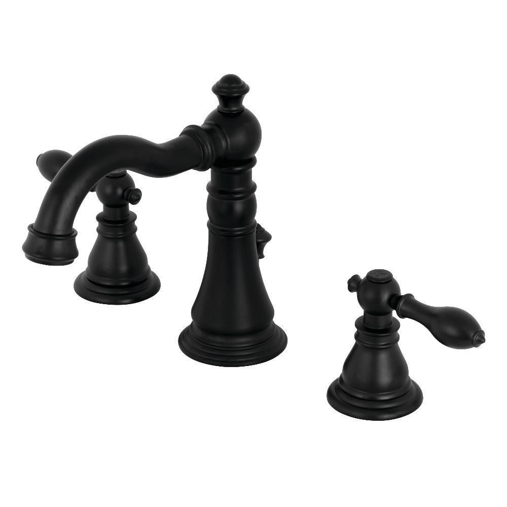 Fauceture American Classic Widespread Bathroom Faucet Matte Black