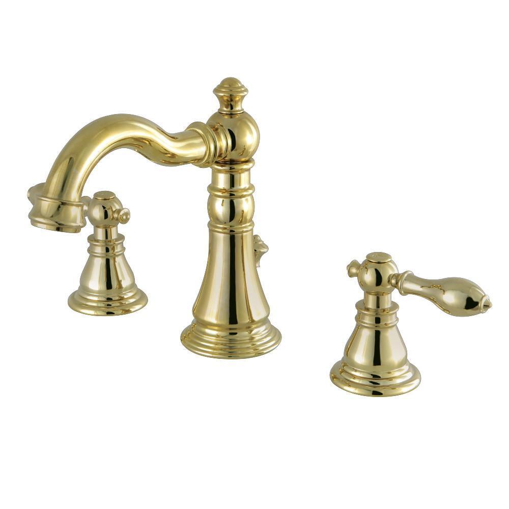 Fauceture American Classic Widespread Bathroom Faucet Polished Brass