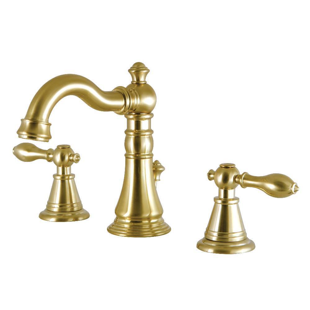 Fauceture English Classic Widespread Bathroom Faucet Satin Brass