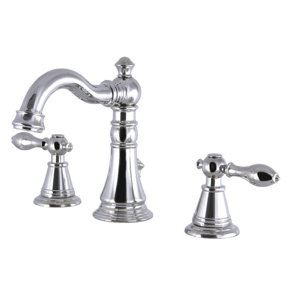 Fauceture English Classic Widespread Bathroom Faucet Polished Nickel