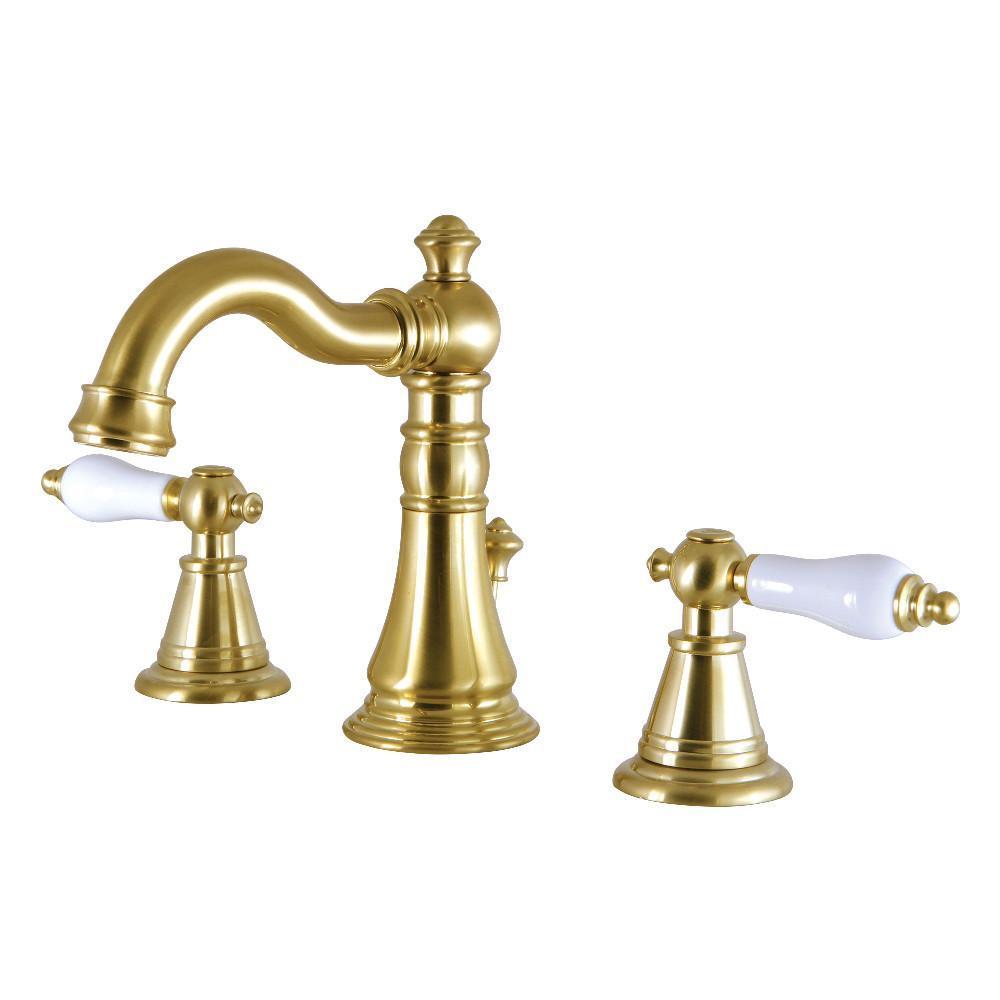 Fauceture English Classic Widespread Bathroom Faucet Satin Brass
