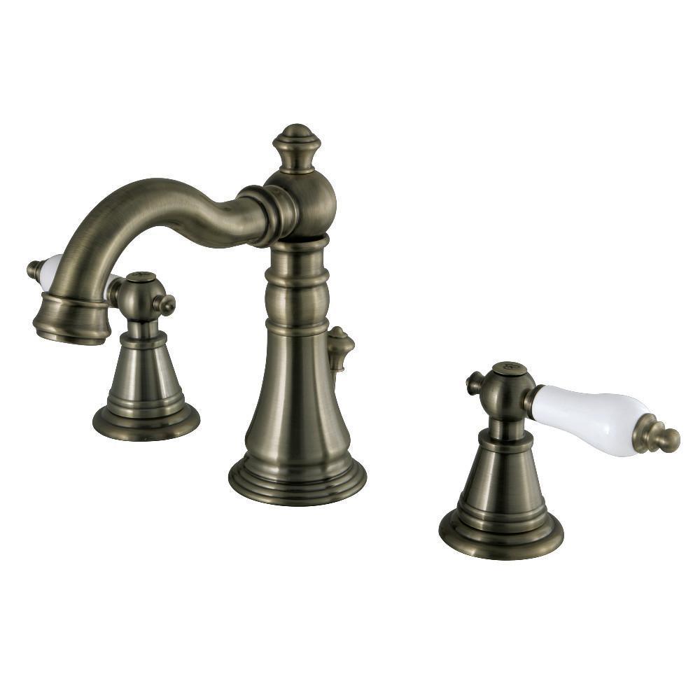 Fauceture English Classic Widespread Bathroom Faucet Vintage Brass