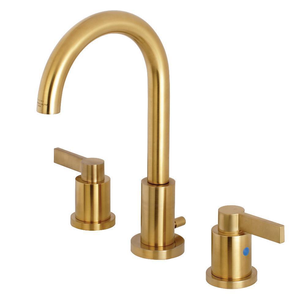Fauceture NuvoFusion Widespread Bathroom Faucet Satin Brass