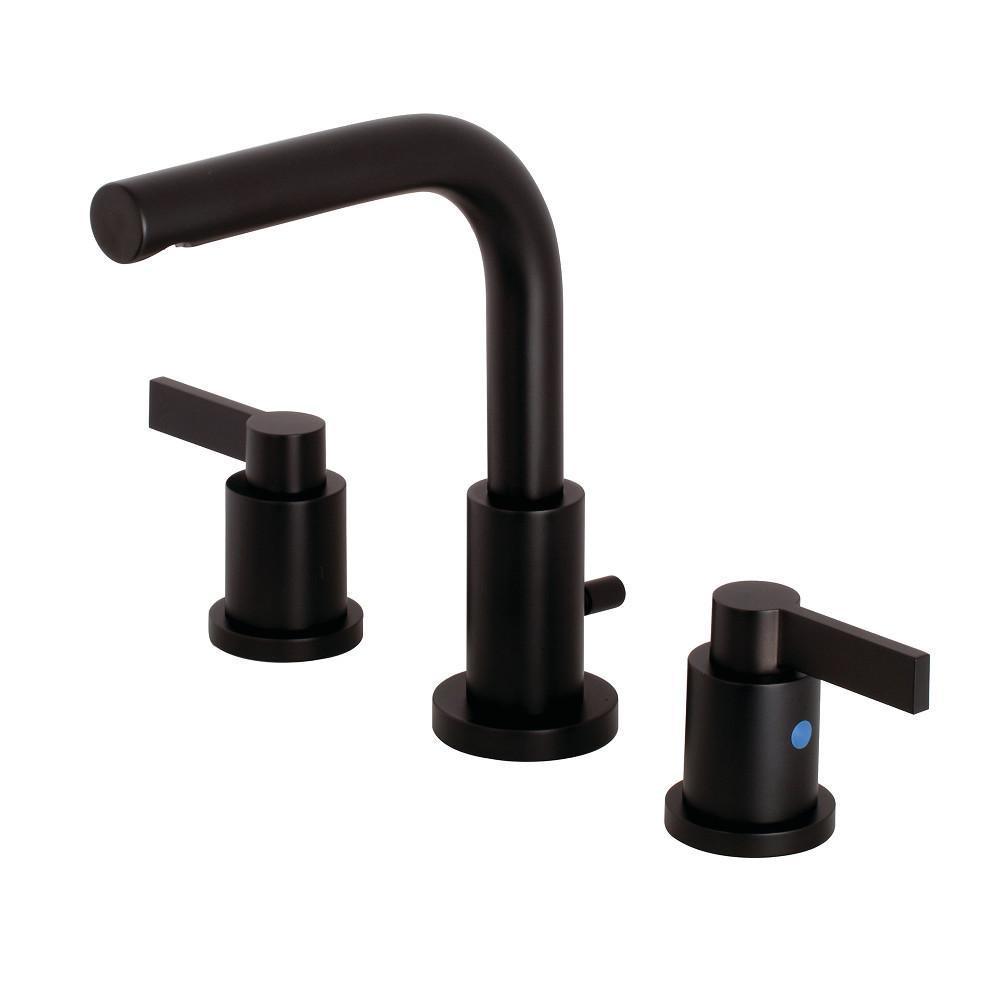 Fauceture NuvoFusion Widespread Bathroom Faucet Matte Black