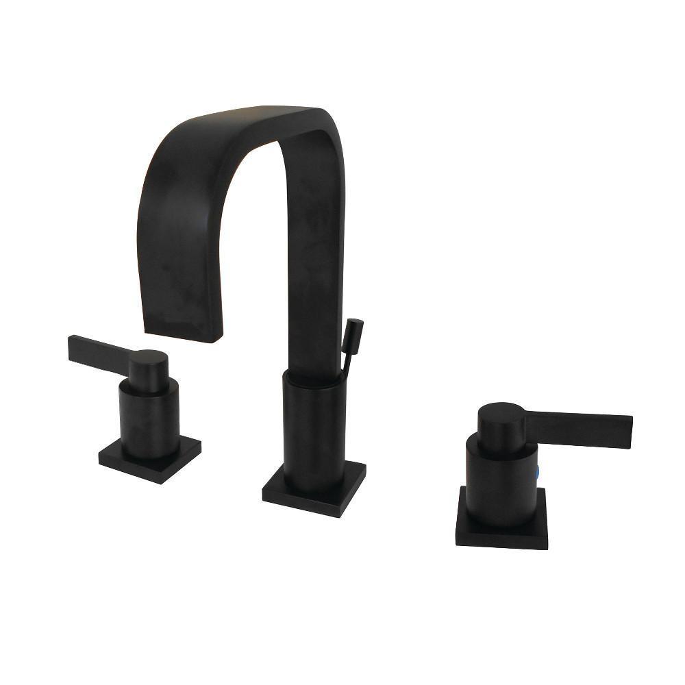 Fauceture NuvoFusion Widespread Bathroom Faucet Matte Black