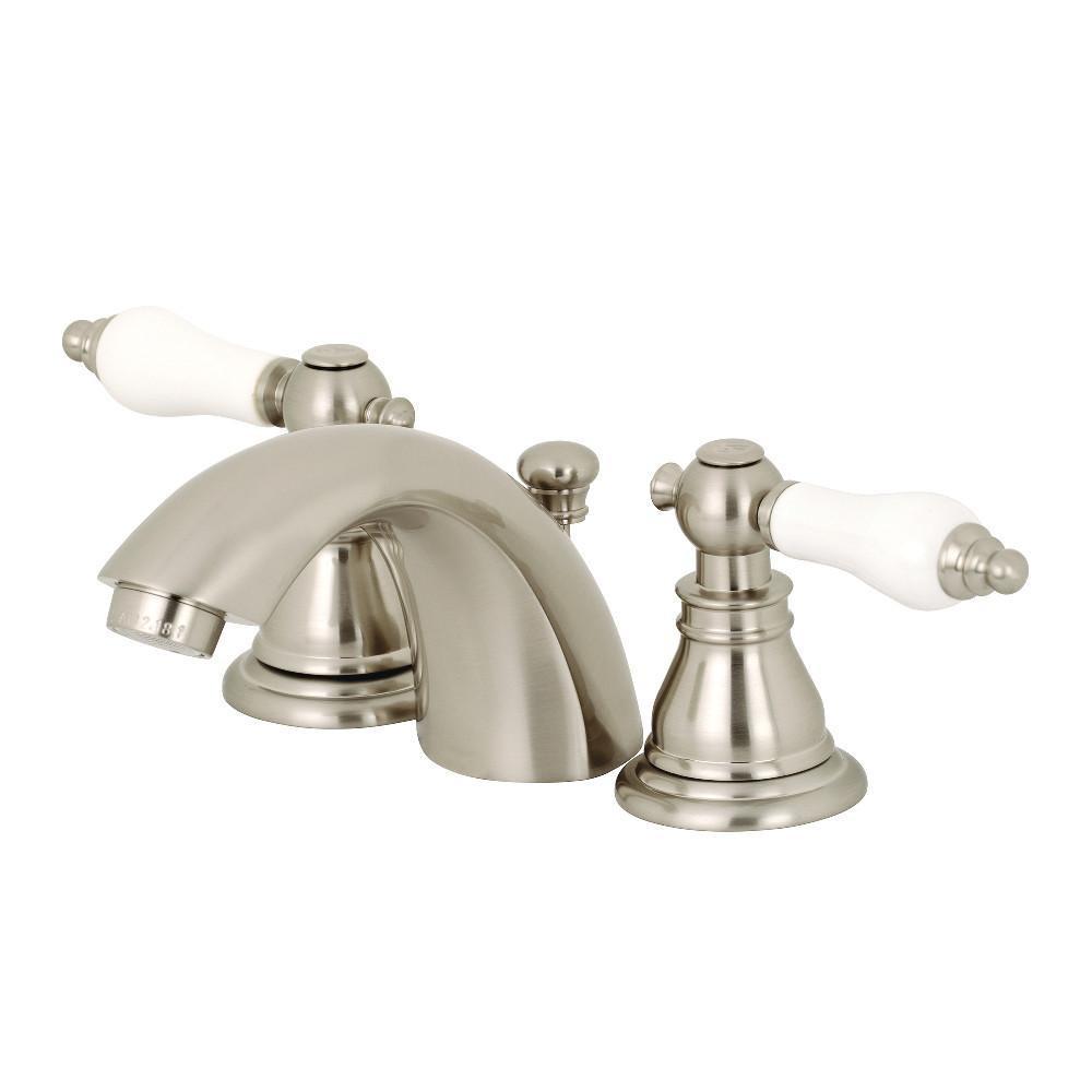 Kingston Brass American Patriot Mini-Widespread Bathroom Faucet Brushed Nickel