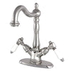Kingston Brass Bel-Air 4&quot; Centerset Bathroom Faucet Brushed Nickel
