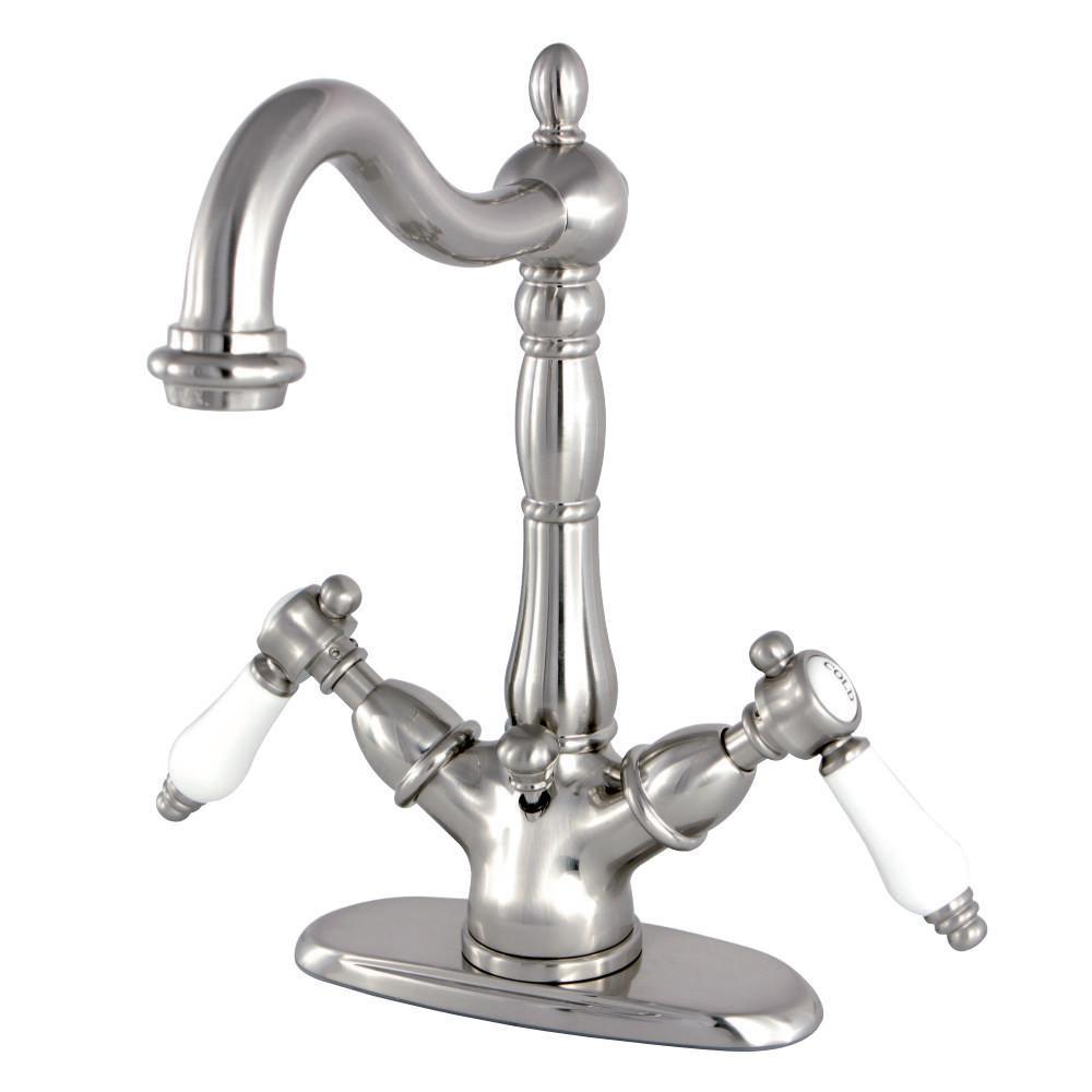 Kingston Brass Bel-Air 4" Centerset Bathroom Faucet Brushed Nickel