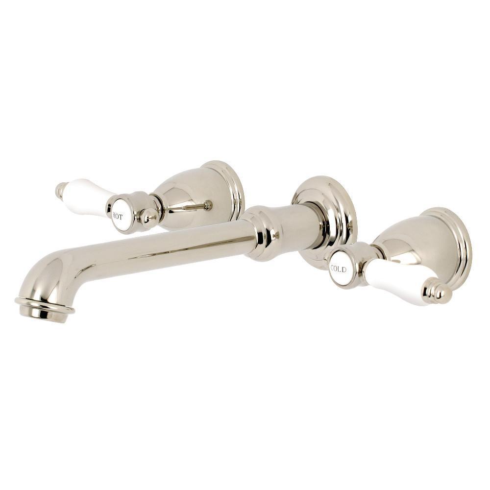 Kingston Brass Bel-Air Wall-Mount Bathroom Faucet Polished Nickel