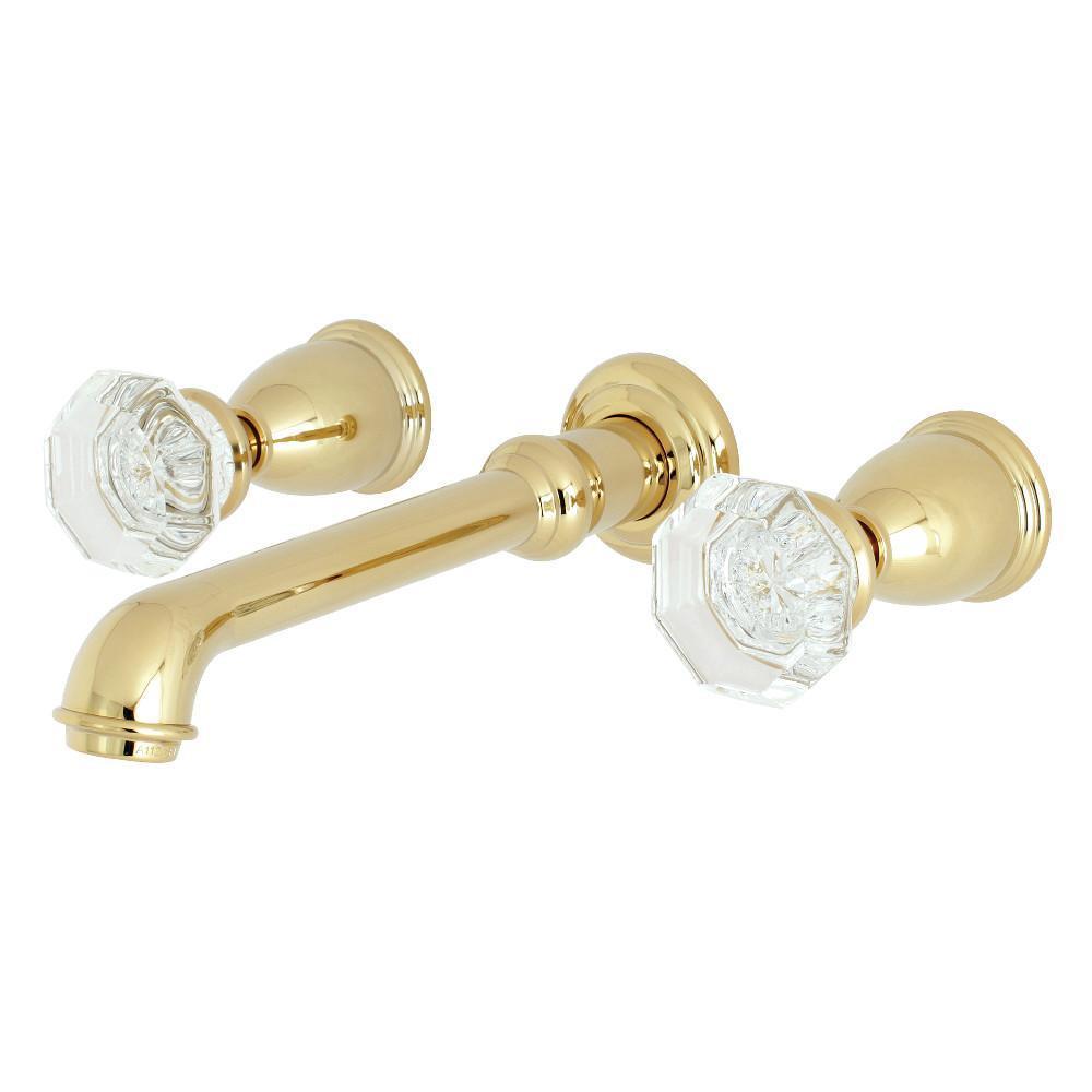 Kingston Brass Celebrity Wall-Mount Bathroom Faucet Polished Brass