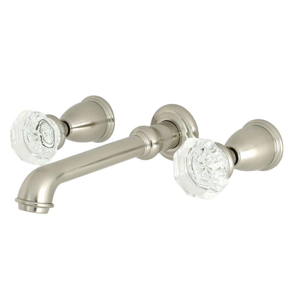 Kingston Brass Celebrity Wall-Mount Bathroom Faucet Brushed Nickel