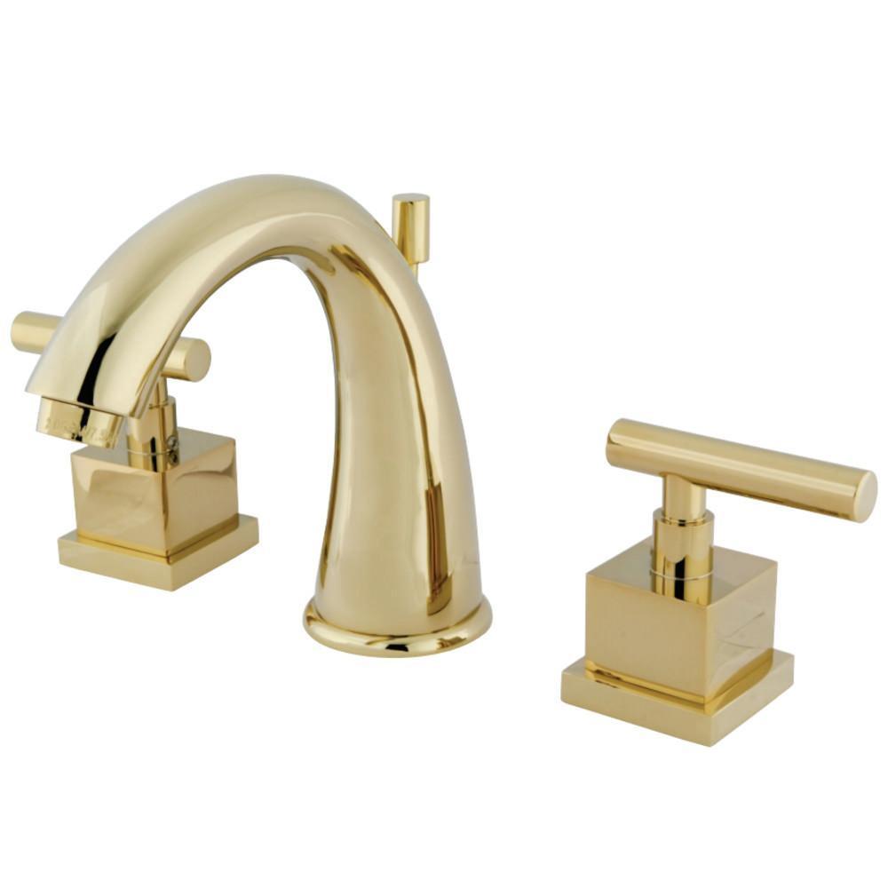 Kingston Brass Claremont Widespread Bathroom Faucet Polished Brass