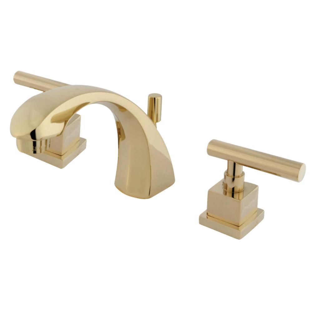 Kingston Brass Claremont Widespread Bathroom Faucet Polished Brass