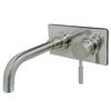 Kingston Brass Concord Wall-Mount Bathroom Faucet Brushed Nickel
