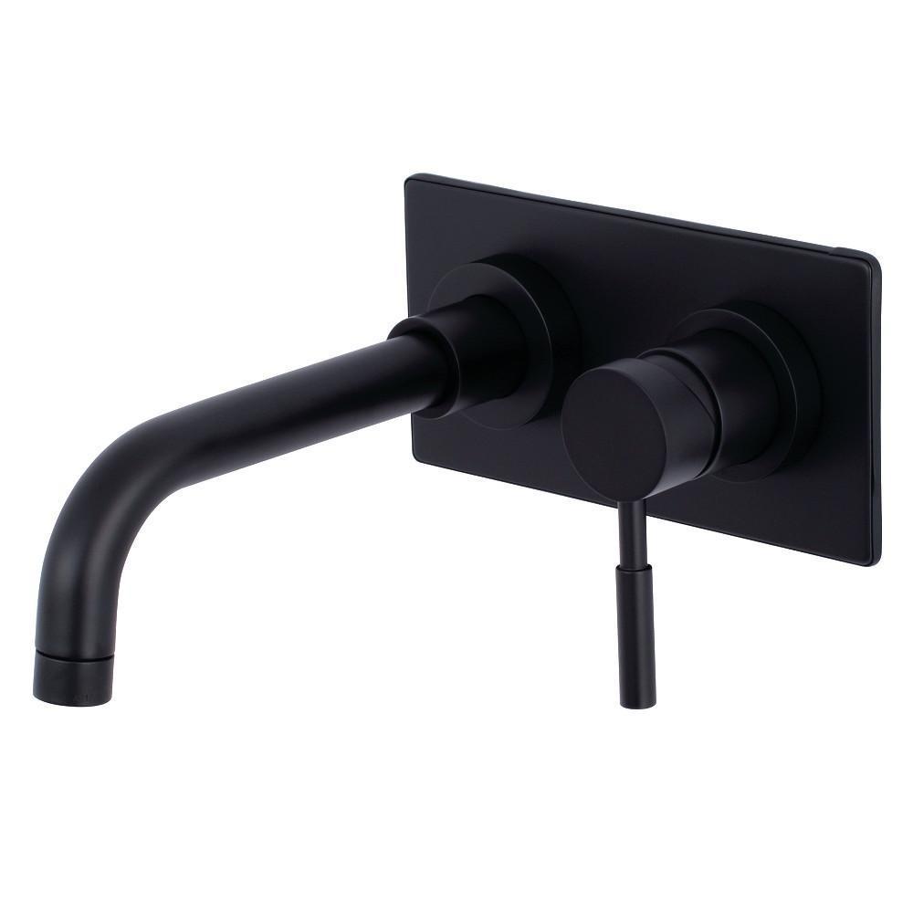 Kingston Brass Concord Wall-Mount Bathroom Faucet Matte Black