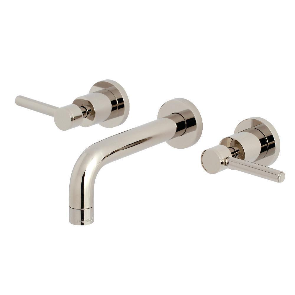 Kingston Brass Concord Wall-Mount Bathroom Faucet Polished Nickel