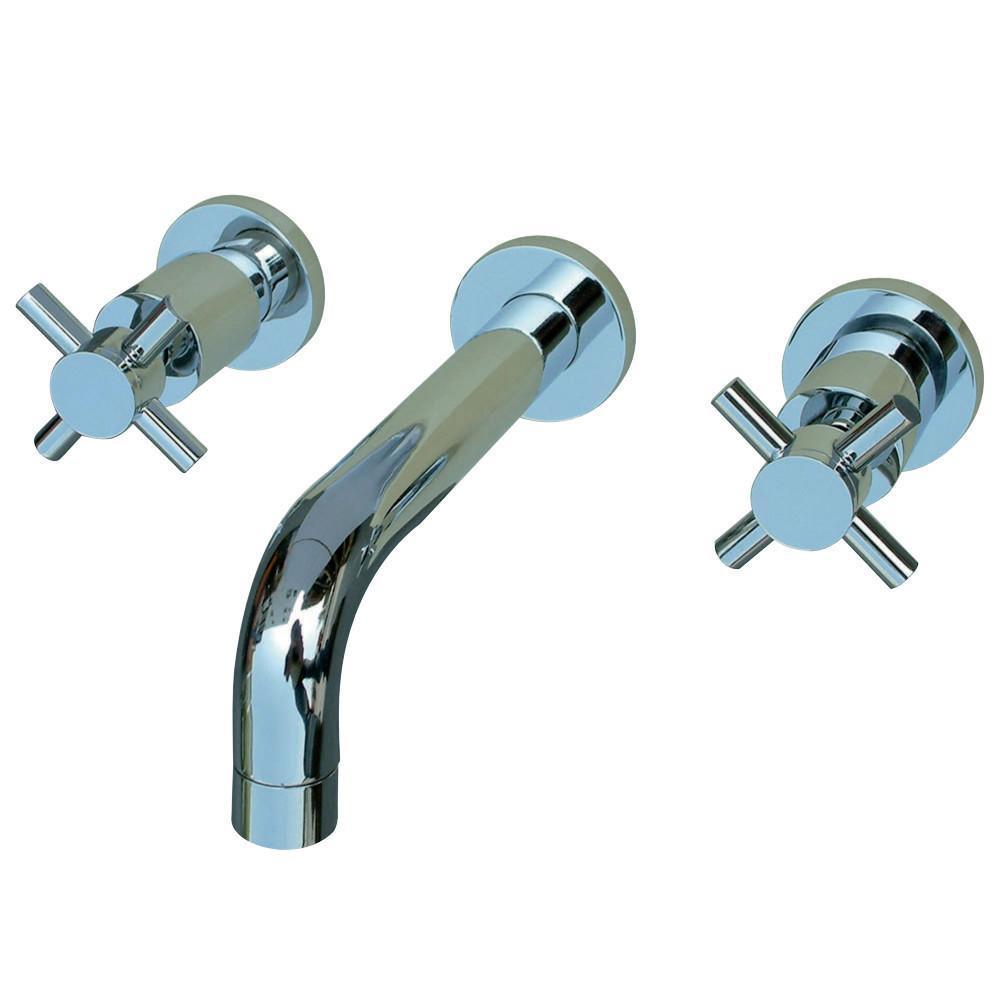 Kingston Brass Concord Wall-Mount Bathroom Faucet Polished Chrome