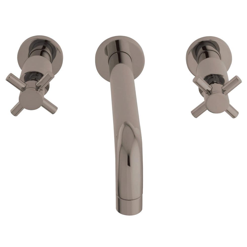 Kingston Brass Concord Wall-Mount Bathroom Faucet Brushed Nickel