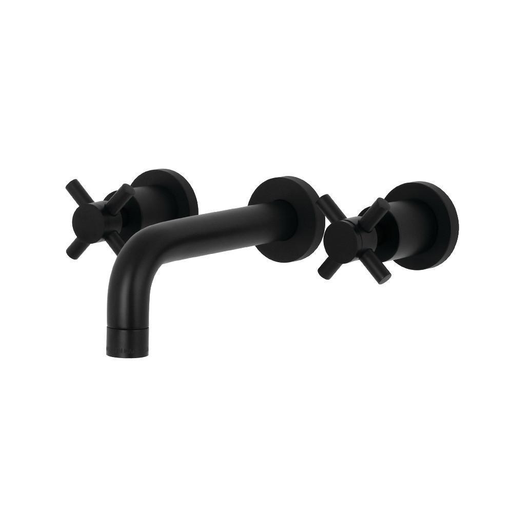 Kingston Brass Concord Wall-Mount Bathroom Faucet Matte Black