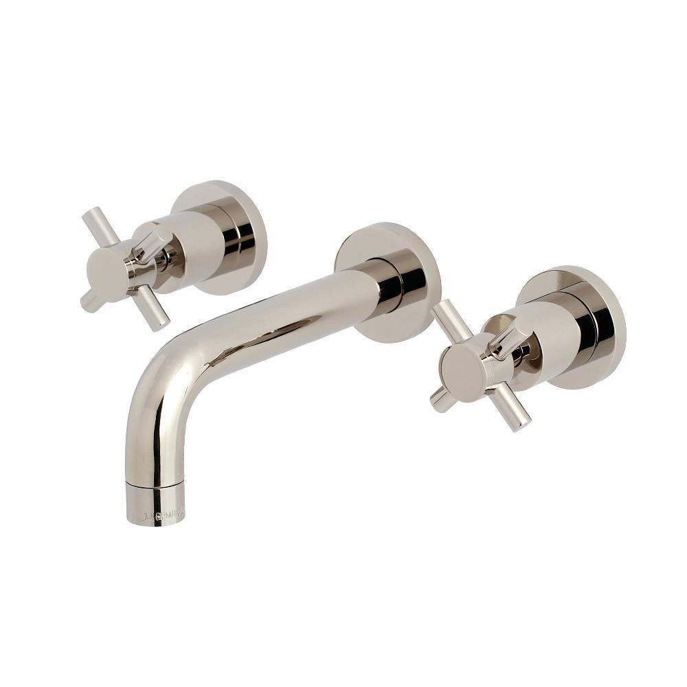 Kingston Brass Concord Wall-Mount Bathroom Faucet Polished Nickel