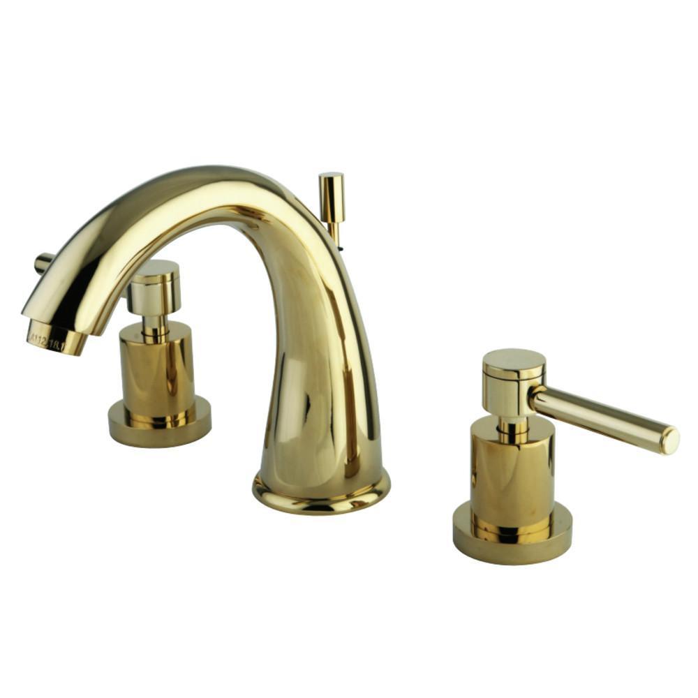 Kingston Brass Concord Widespread Bathroom Faucet Polished Brass
