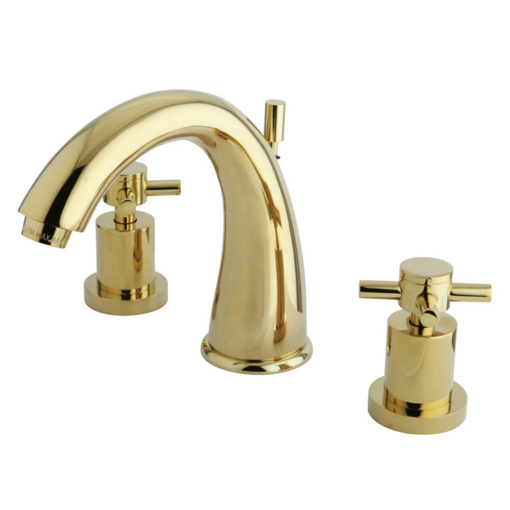 Kingston Brass Concord Widespread Bathroom Faucet Polished Brass