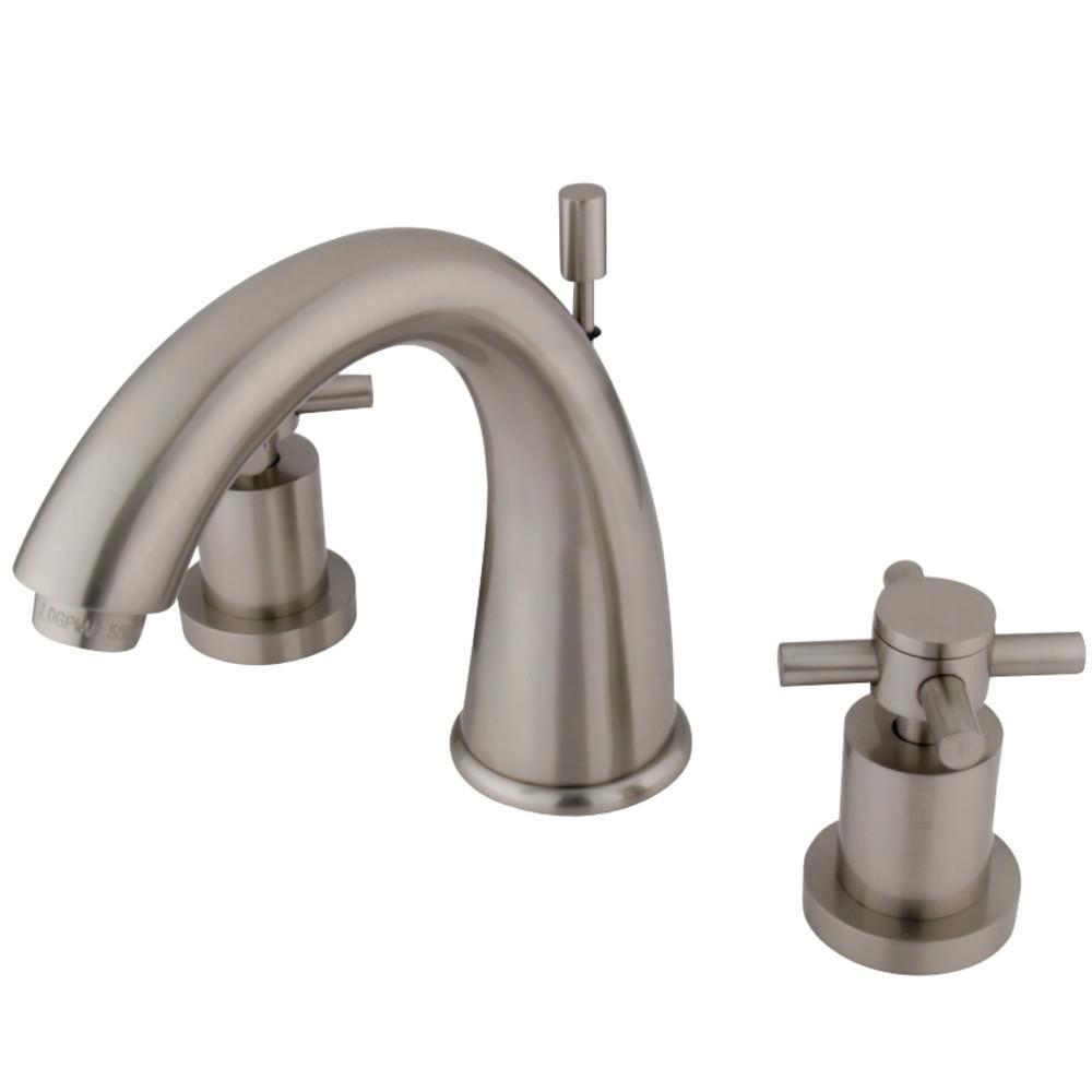 Kingston Brass Concord Widespread Bathroom Faucet Brushed Nickel