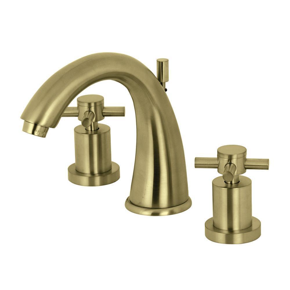 Kingston Brass Concord Widespread Bathroom Faucet Satin Brass