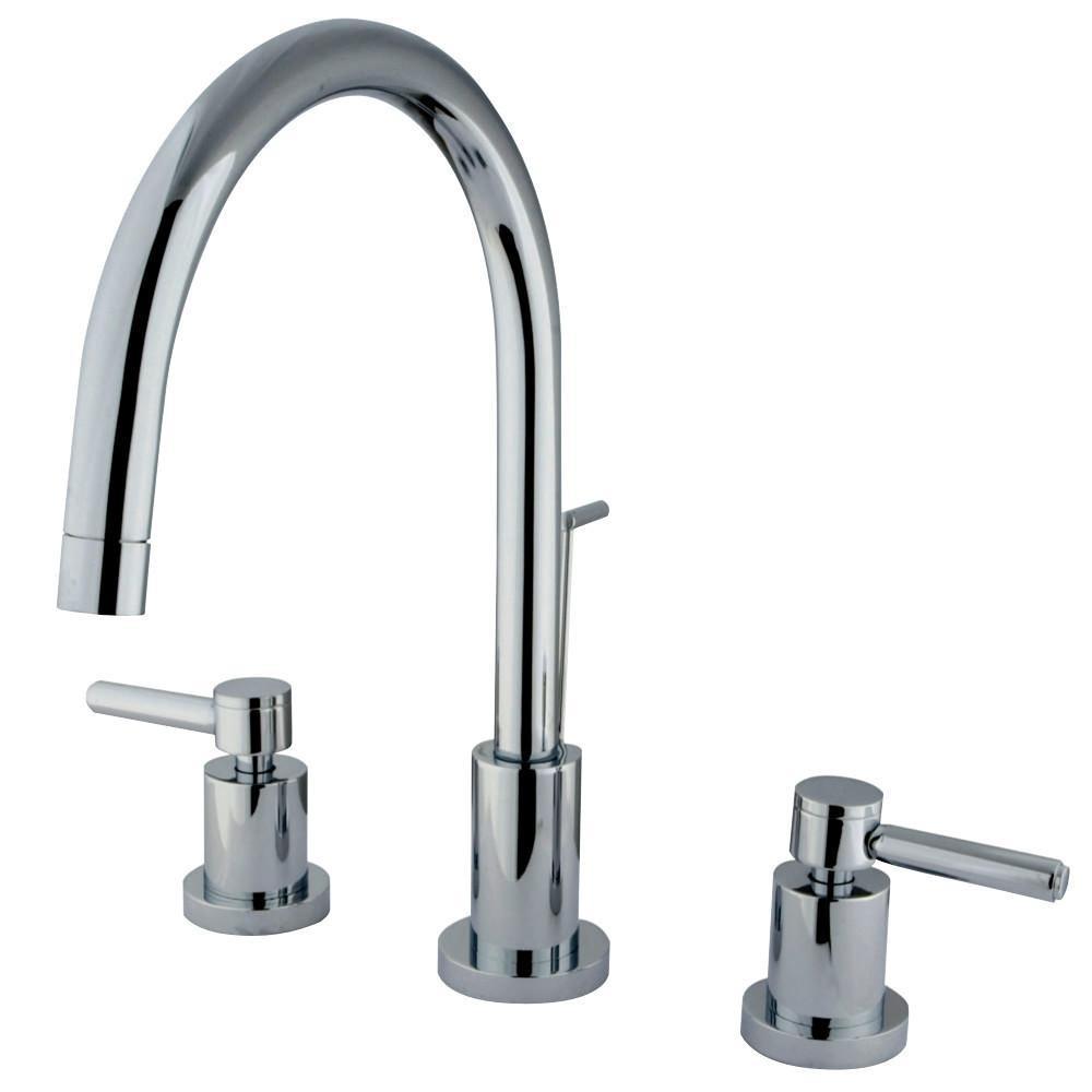 Kingston Brass Concord Widespread Bathroom Faucet Polished Chrome