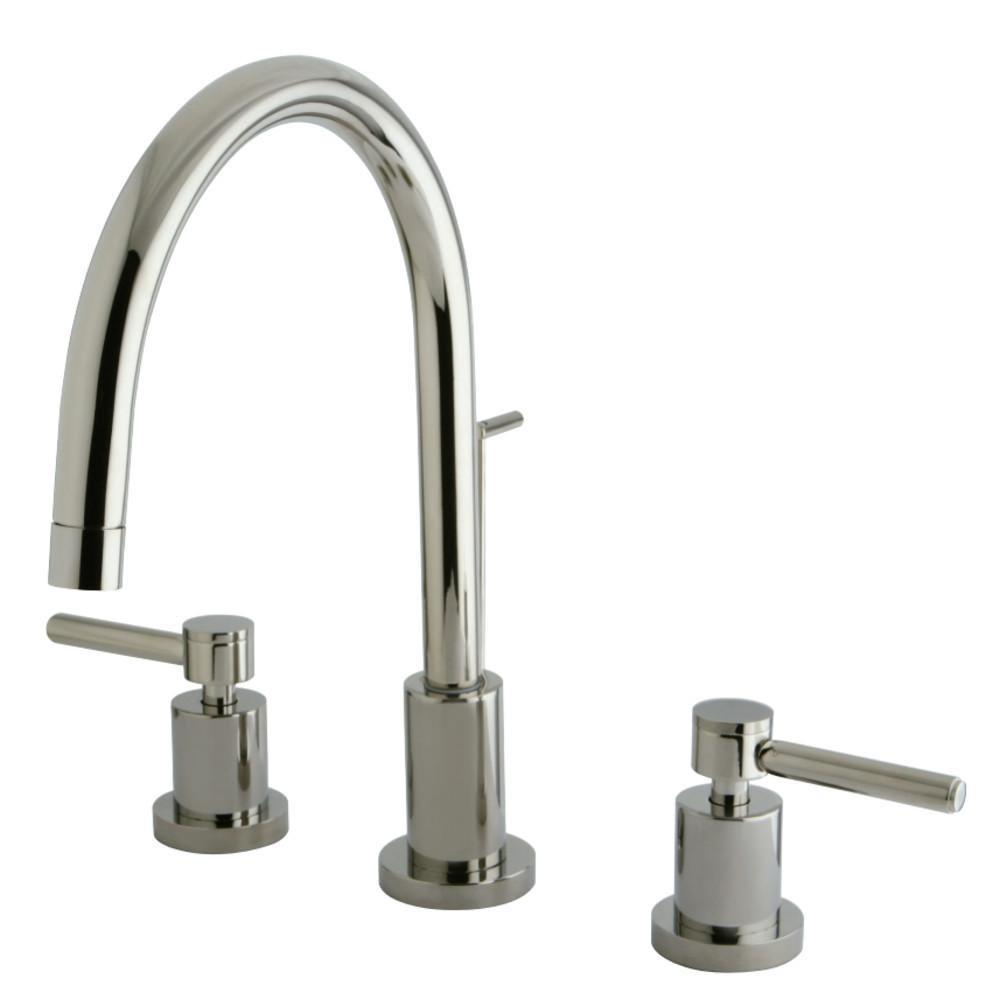 Kingston Brass Concord Widespread Bathroom Faucet Polished Nickel