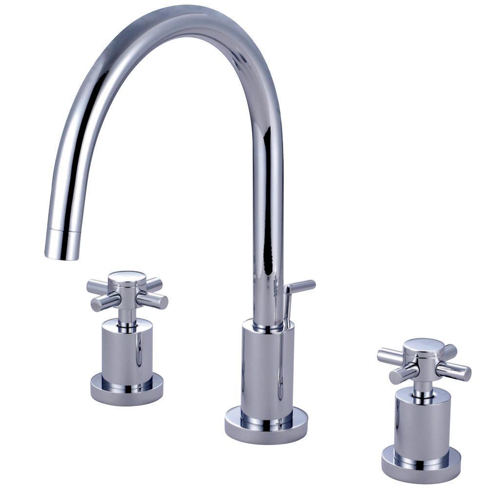 Kingston Brass Concord Widespread Bathroom Faucet Polished Chrome