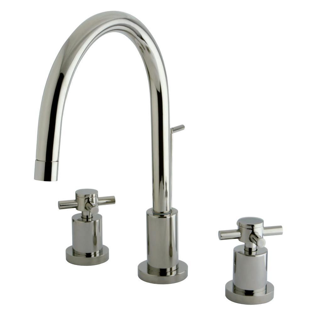 Kingston Brass Concord Widespread Bathroom Faucet Polished Nickel