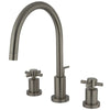 Kingston Brass Concord Widespread Bathroom Faucet Brushed Nickel