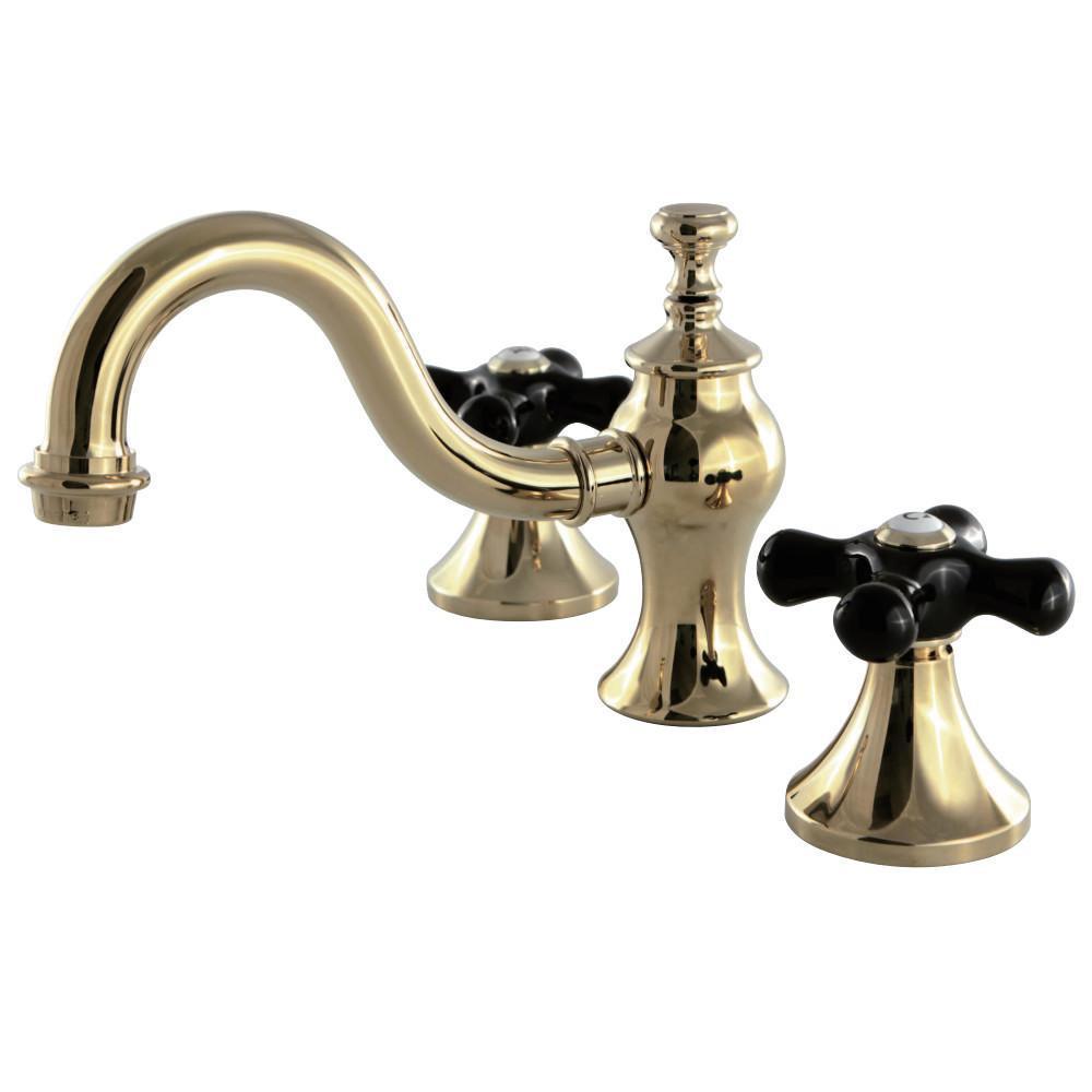 Kingston Brass Duchess Widespread Bathroom Faucet Polished Brass