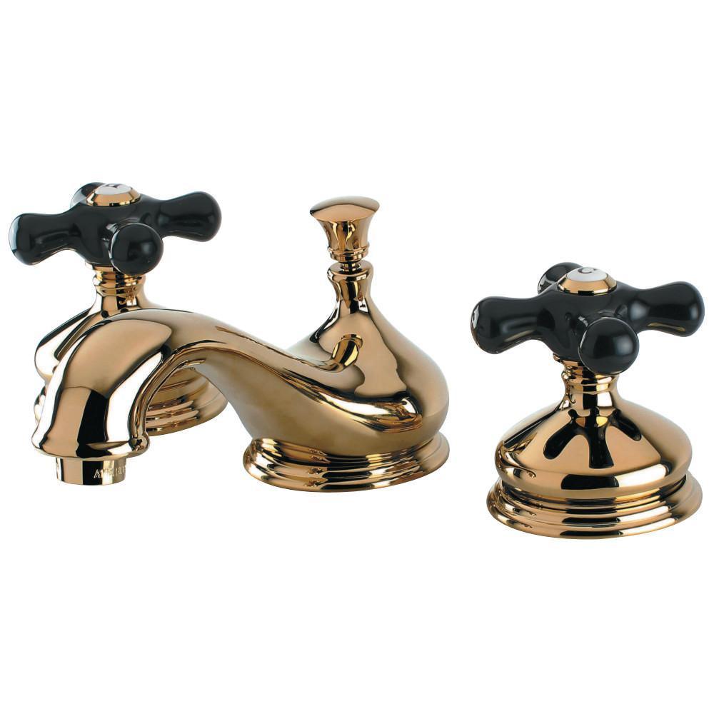Kingston Brass Duchess Widespread Bathroom Faucet Polished Brass