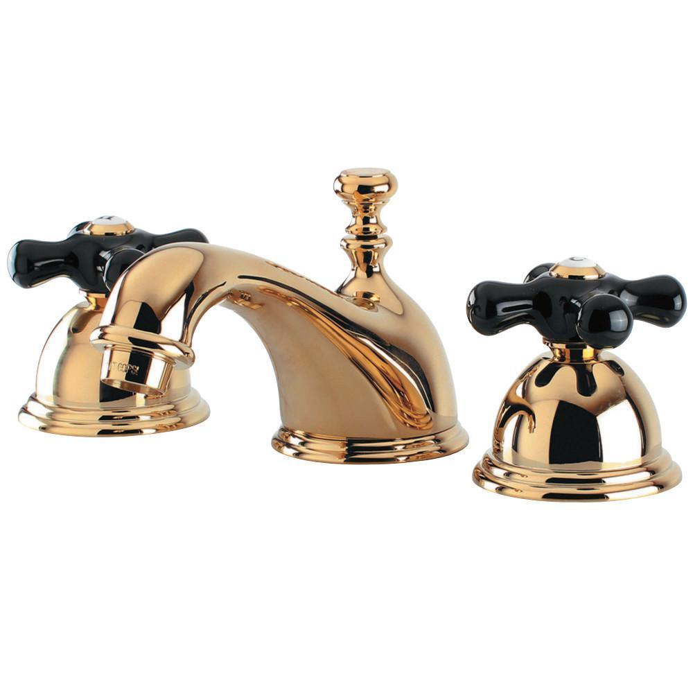Kingston Brass Duchess Widespread Bathroom Faucet Polished Brass