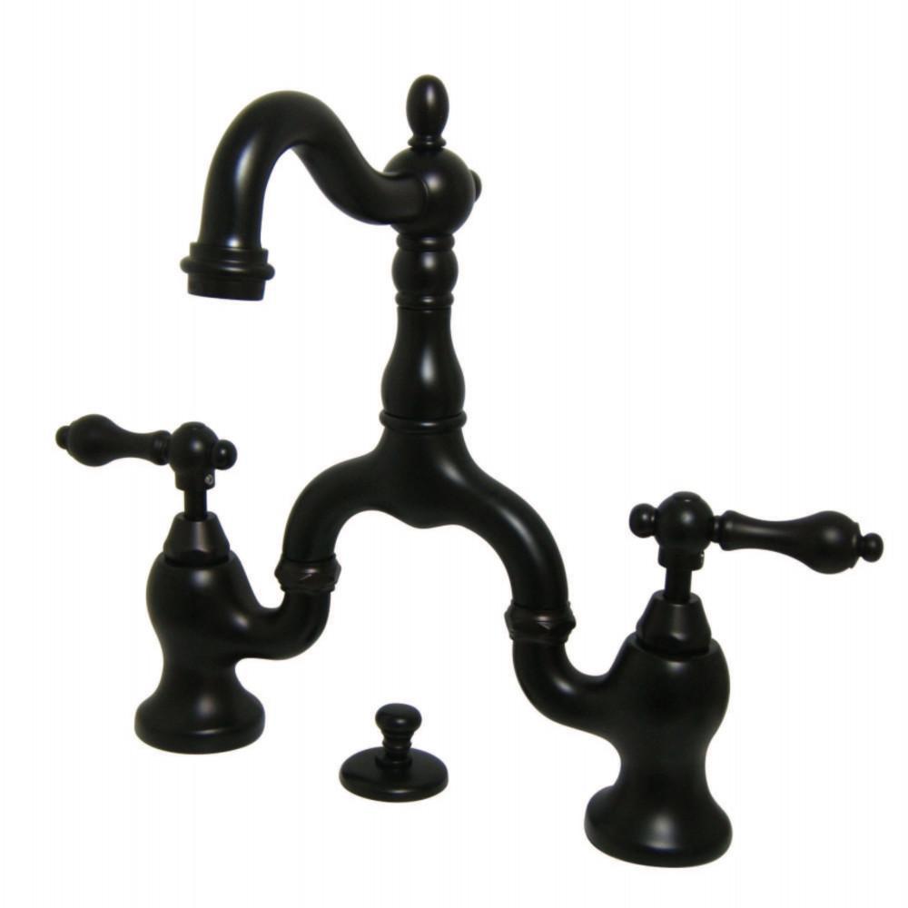 Kingston Brass English Country Bridge Bathroom Faucet Oil Rubbed Bronze