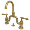 Kingston Brass English Country Bridge Bathroom Faucet Polished Brass