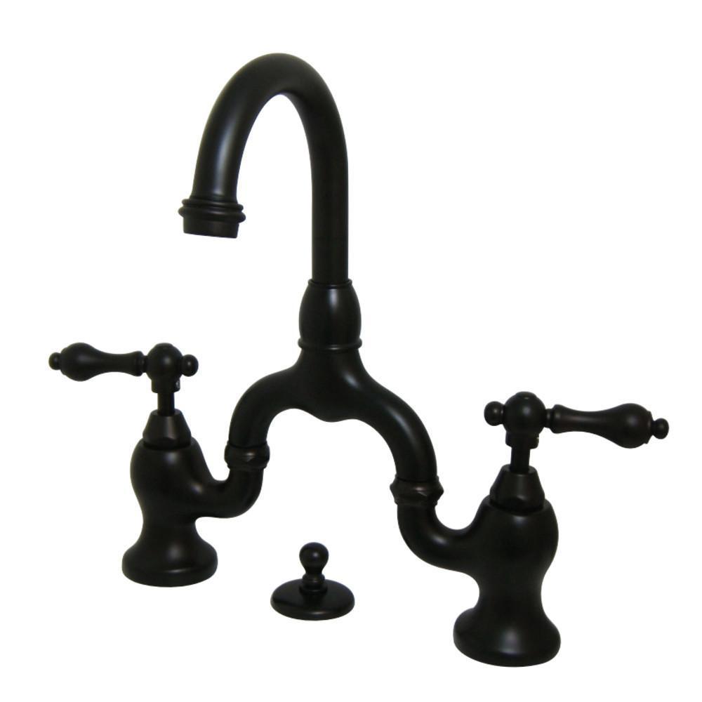 Kingston Brass English Country Bridge Bathroom Faucet Oil Rubbed Bronze
