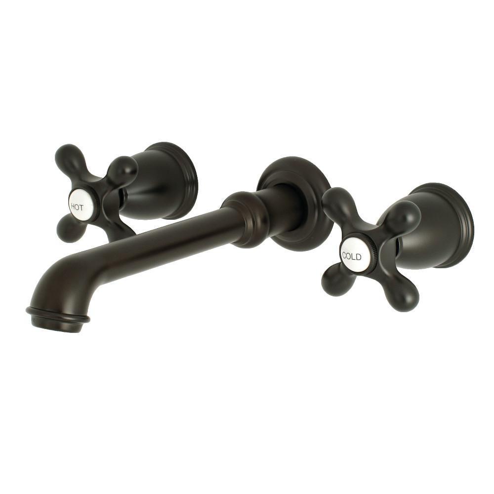 Kingston Brass English Country Wall-Mount Bathroom Faucet Oil Rubbed Bronze