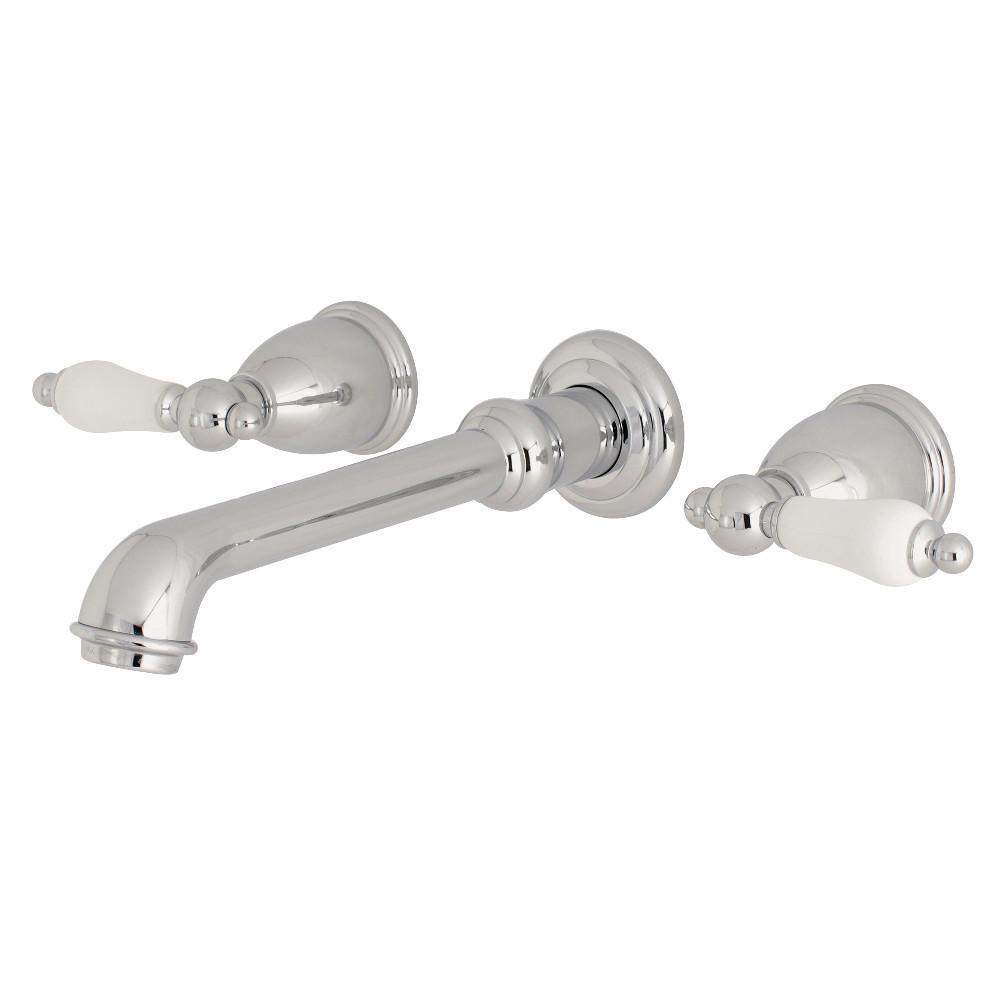 Kingston Brass English Country Wall-Mount Bathroom Faucet Polished Chrome