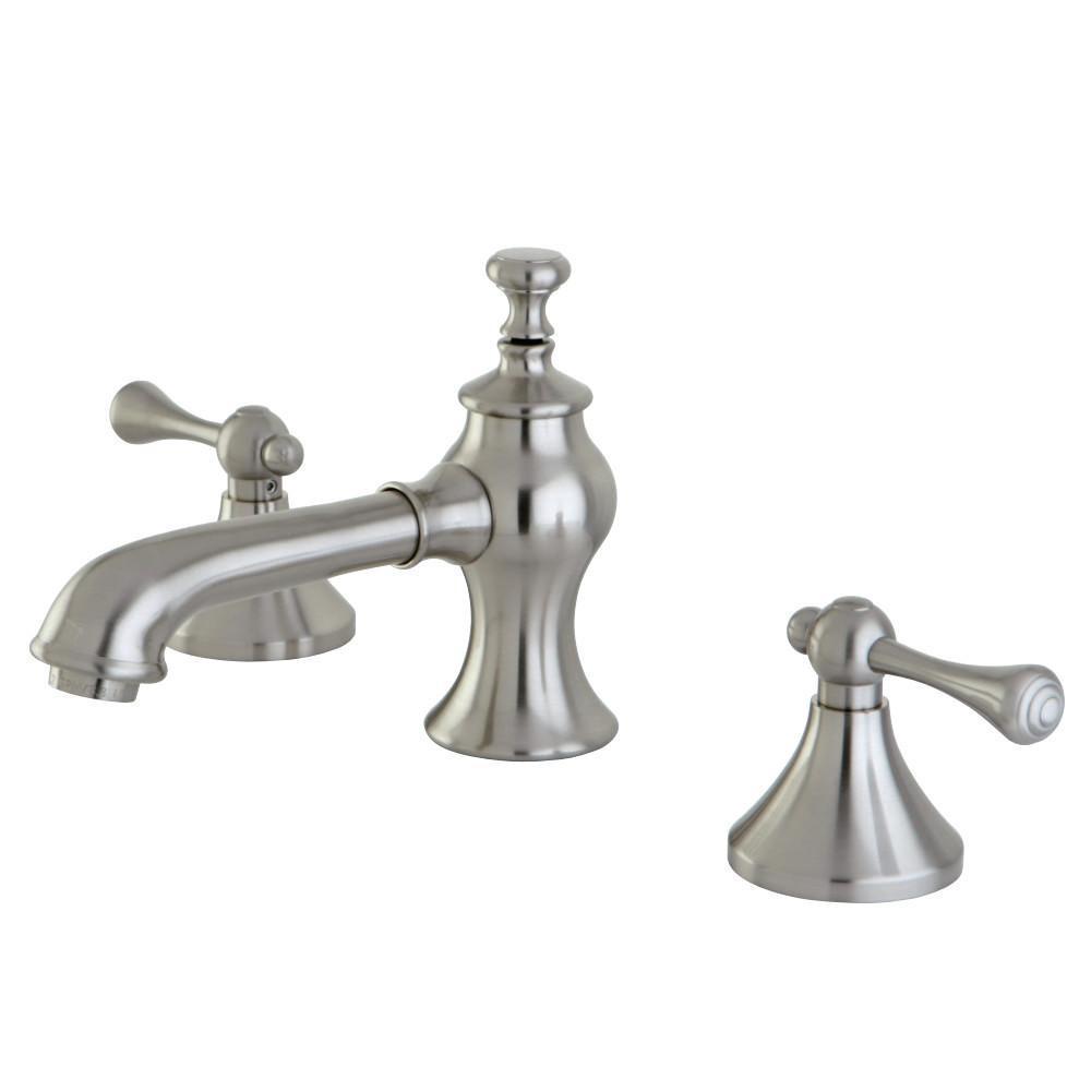 Kingston Brass English Country Widespread Bathroom Faucet Brushed Nickel