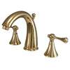 Kingston Brass English Country Widespread Bathroom Faucet Polished Brass