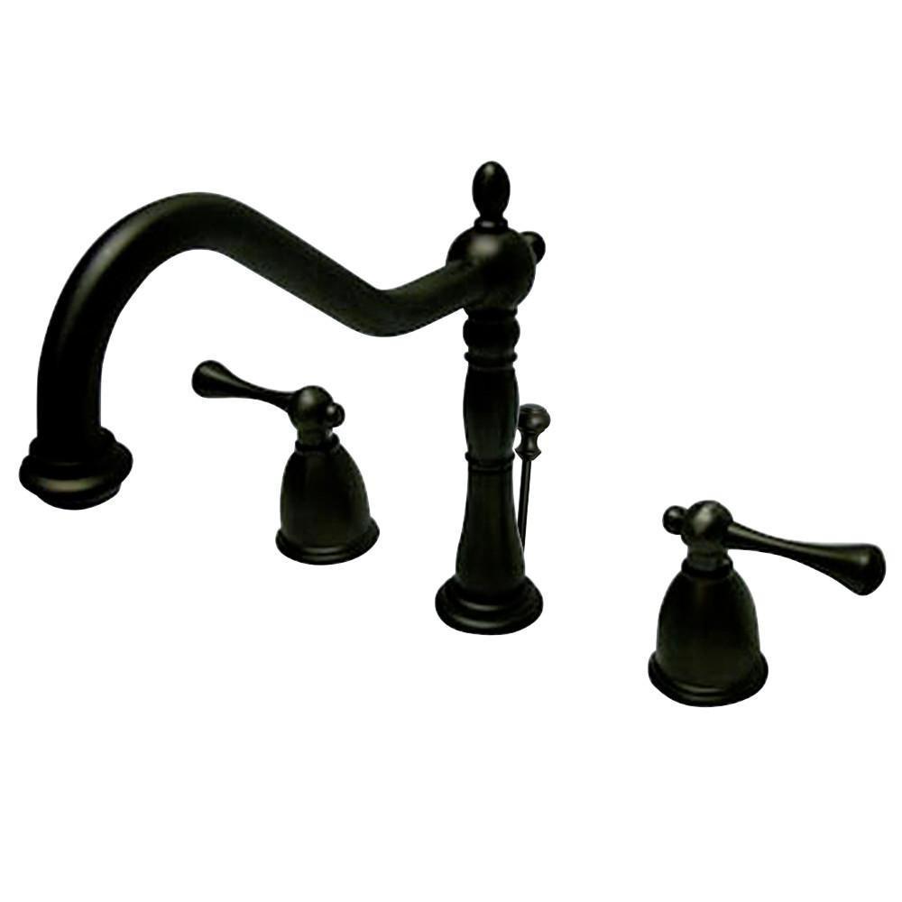 Kingston Brass English Vintage Widespread Bathroom Faucet Oil Rubbed Bronze