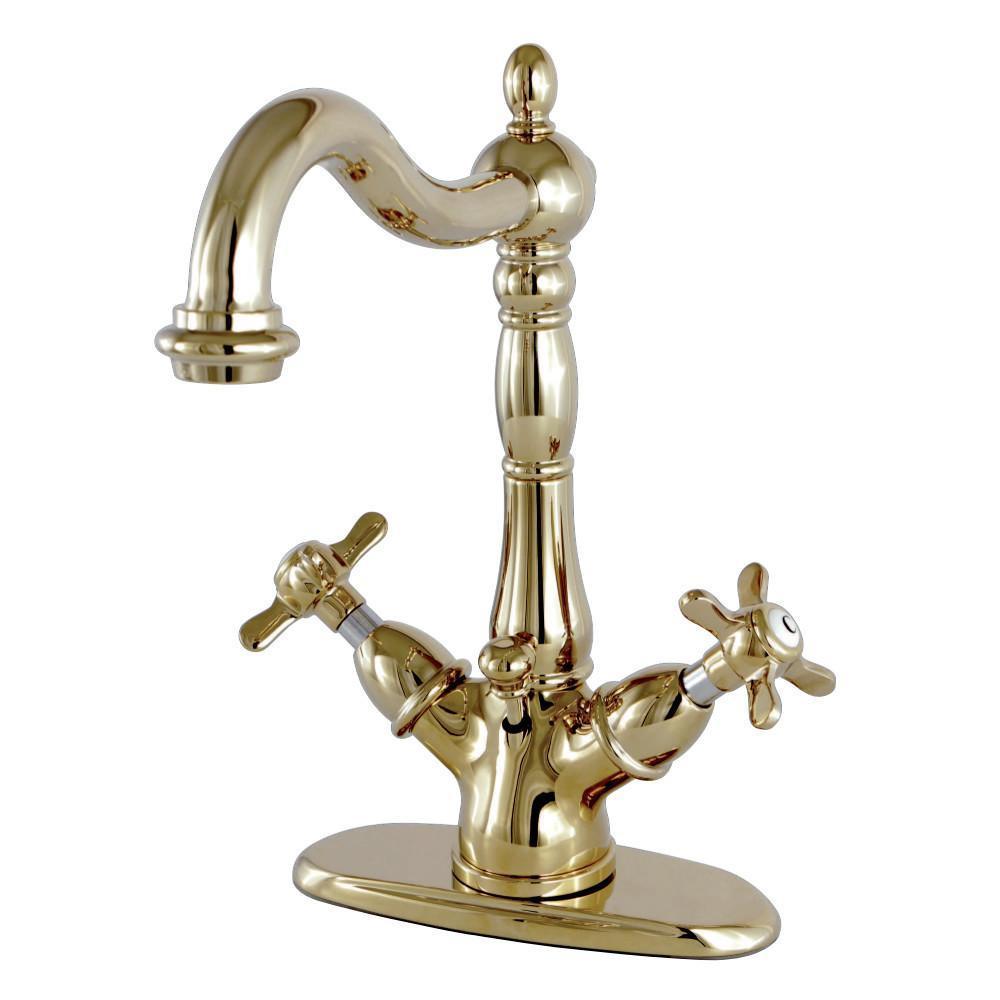 Kingston Brass Essex 4" Centerset Bathroom Faucet Polished Brass