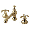 Kingston Brass French Country Widespread Bathroom Faucet Polished Brass